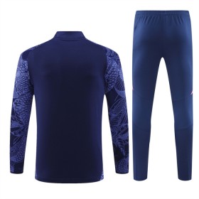 Real Madrid Dragon Navy Version Trænings Sweatshirt Kvart-Zip 2024-25